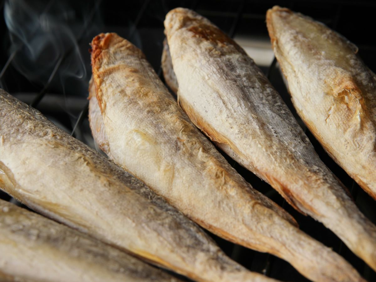 根室産一夜干し氷下魚